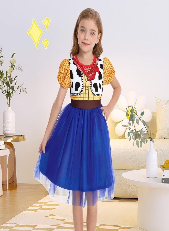 Eledobby Girls Princess Dress Toddler Halloween Costume Princess Dress Up Cosplay Outfit Birthday Party Clothes - Image 2